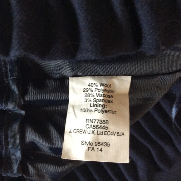 NWOT New J.Crew J. Crew Navy Paperbag Mini Skirt - Picture 6 of 6